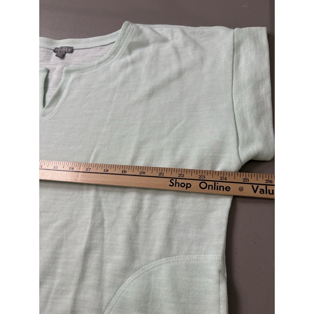 T By TALBOTS Womens Size P2XL Top Blouse Shirt Light Green Cotton Blend NWOT - Picture 7 of 12